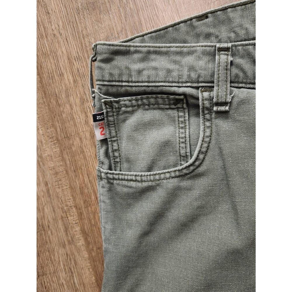 Carhartt FR Flame Resistant Canvas Utility Pants mens size 35x34 cargo pocket - Picture 9 of 11